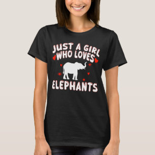 Camiseta Só Uma Menina Que Ama Elefantes, Elefante Bonito