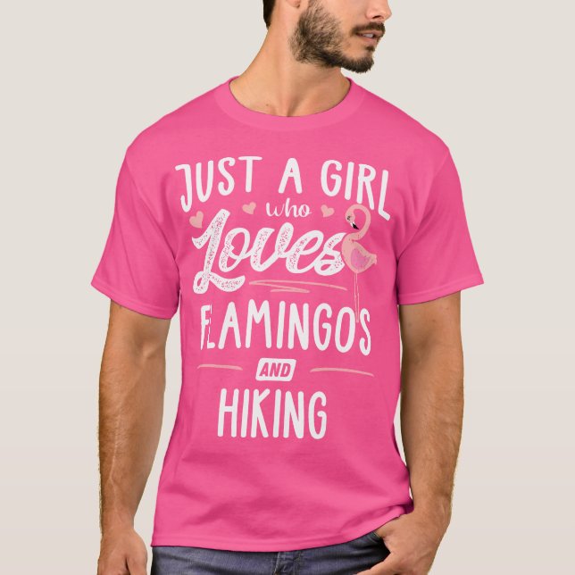 Camiseta Só Uma Menina Que Ama Flamingos E Passe De Present (Frente)