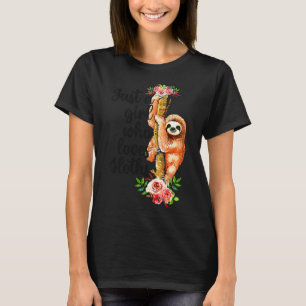 Camiseta Só Uma Menina Que Ama Floral De Lama