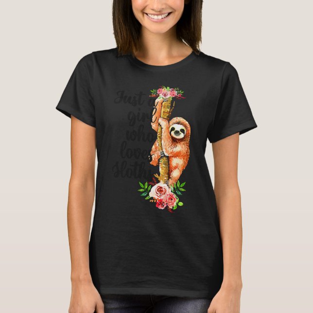 Camiseta Só Uma Menina Que Ama Floral De Lama (Frente)