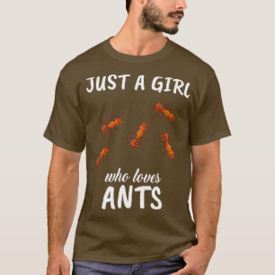 Camiseta Só Uma Menina Que Ama Formigas