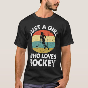 Camiseta Só Uma Menina Que Ama Fris De Hóquei Em Gelo Engra