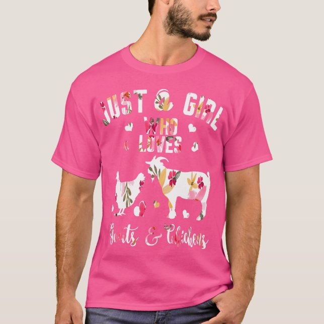 Camiseta Só Uma Menina Que Ama Galinha De Cabra (Frente)