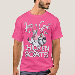 Camiseta Só Uma Menina Que Ama Galinha Gosta De Galinha