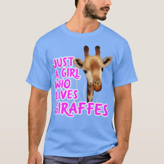 Camiseta Só Uma Menina Que Ama Girafas