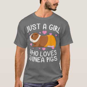Camiseta Só Uma Menina Que Ama Guiné Pigs Engraçados Presen