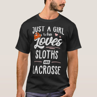 Camiseta Só Uma Menina Que Ama Lixeira E Lacrosse Gift Slo