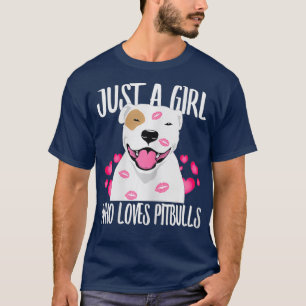 Camiseta Só Uma Menina Que Ama O Cachorro Da Pai Mãe