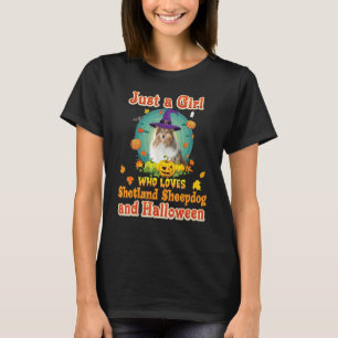 Camiseta Só Uma Menina Que Ama O Cachorro De Cachorro E Ha