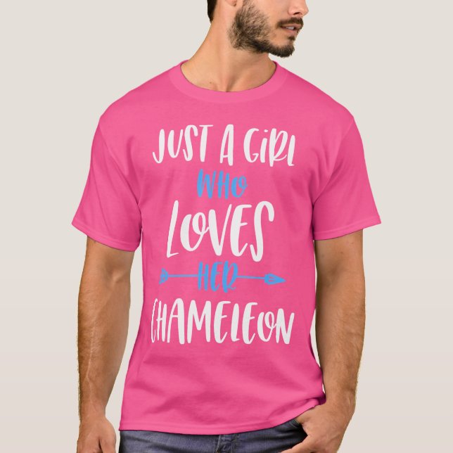 Camiseta Só Uma Menina Que Ama O Camaleão (Frente)