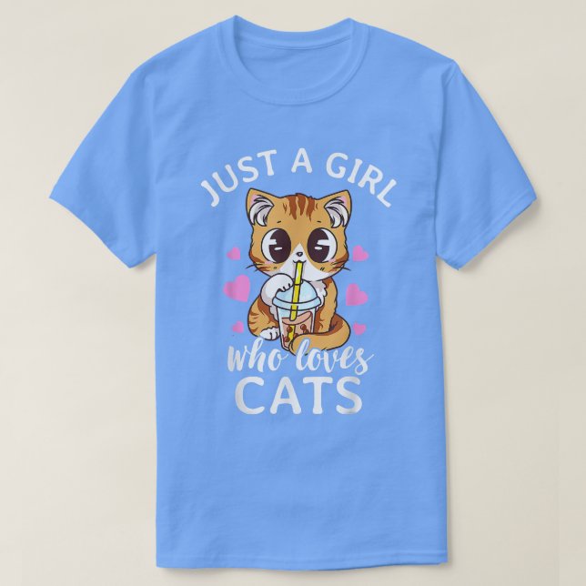Camiseta Só Uma Menina Que Ama O Chá Tapioca-Anim (Frente do Design)