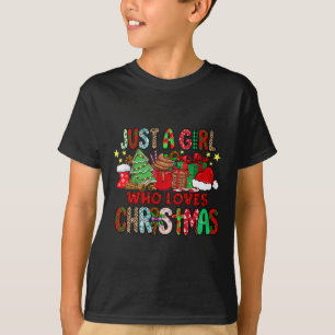 Camiseta Só Uma Menina Que Ama O Natal Do Cacau Quente
