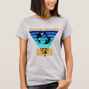 Camiseta Só Uma Menina Que Ama O Orcas