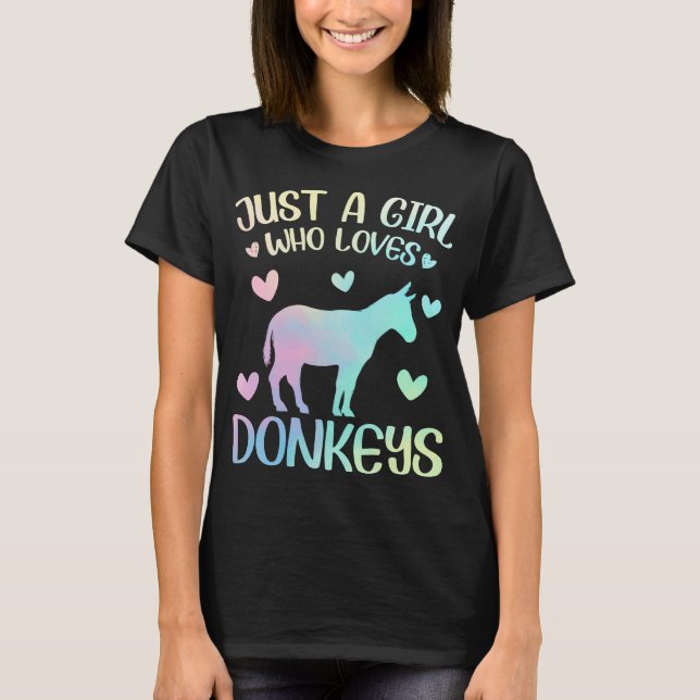 Camiseta Só Uma Menina Que Ama Os Donkeys (Frente)