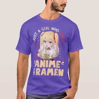 Camiseta Só Uma Menina Que Ama Os Japoneses De Anime E Rame