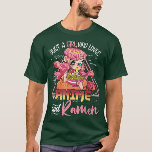 Camiseta Só Uma Menina Que Ama Os Japoneses De Anime E Rame
