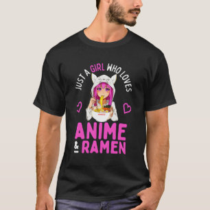 Camiseta Só Uma Menina Que Ama Os Japoneses De Anime E Rame