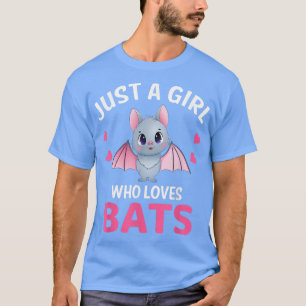 Camiseta Só Uma Menina Que Ama Os Morcegos Que Eu Corro O B