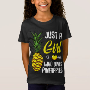 Camiseta Só Uma Menina Que Ama Pineanases, Doce Tropical Pa