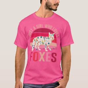 Camiseta Só Uma Menina Que Ama Raposas