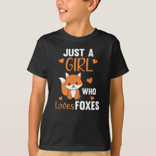 Camiseta Só Uma Menina Que Ama Raposas, Raposa Engraçada