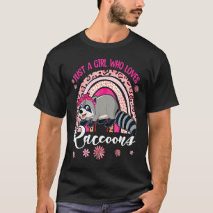 Camiseta Só Uma Menina Que Ama Raquinhões Cute Floral Rainb