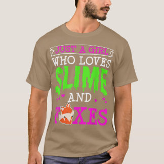 Camiseta Só Uma Menina Que Ama Slime E Foes Engraçada.