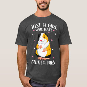 Camiseta Só Uma Menina Que Ama Suínos Para Mulheres Garota