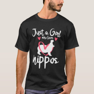 Camiseta Só Uma Menina Que Ama Um Presente Bastante De Hipp