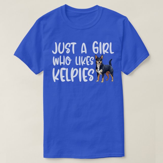 Camiseta Só Uma Menina Que Gosta De Kelpies (Frente do Design)