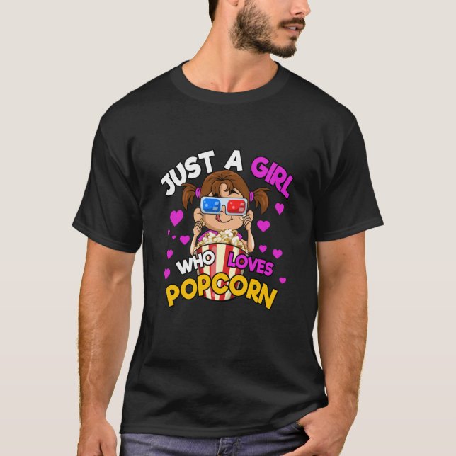Camiseta Só Uma Rapariga Que Ama Pipocas (Frente)