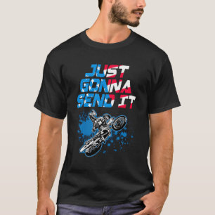 Camiseta Só Vou Enviá-Lo - Motocross - Camada De Sujeira