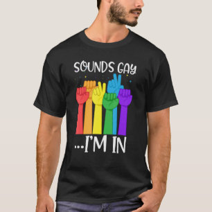 Camiseta Soa Gay, estou em mãos engraçadas Gay arco-íris LG