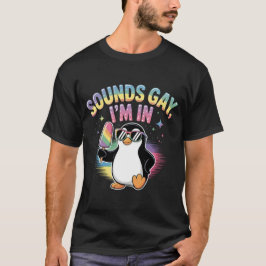 Camiseta Soa Gay, estou no Design do Mês do Orgulho - Pingu