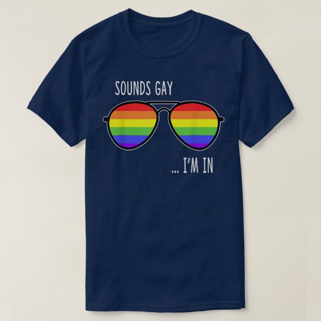 Camiseta Soa Gay, estou no Engraçado Orgulho LGBT Gift Rain (Frente do Design)