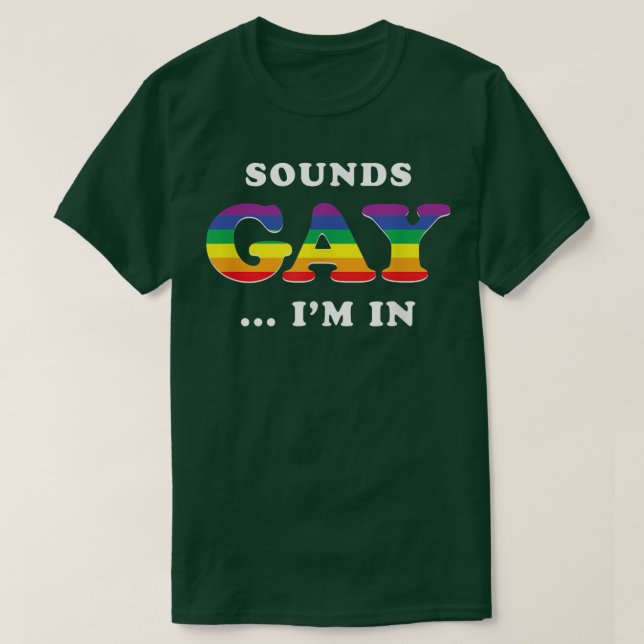 Camiseta Soa Gay, estou no Engraçado Slogan LGBTQ Gay Prid  (Frente do Design)