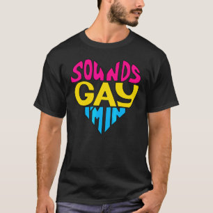 Camiseta Soa Gay, estou no Orgulho gay Lgbt do Coração Pans