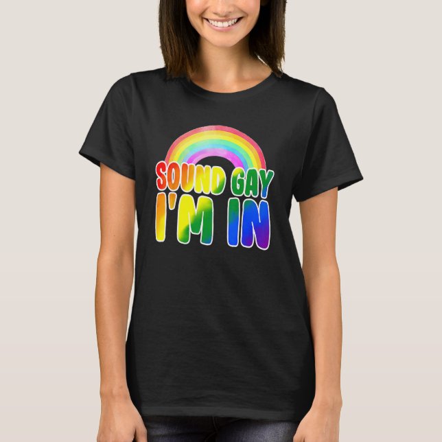 Camiseta Soa Gay I com o sinalizador do arco-íris para Orgu (Frente)