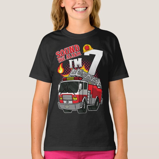 Camiseta Soa o alarme que sou 7 bombeiros (Frente)