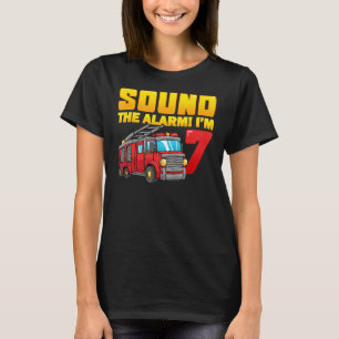 Camiseta Soa o alarme que tenho 7 anos de Aniversário
