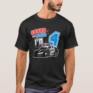 Camiseta Soa O Alarme. Sou 4 Engraçada Polícia Familiar De 