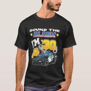 Camiseta Soa o alarme, tenho 30 policiais, 30 de Nascimento