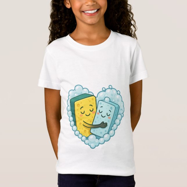 Camiseta Soapy Love - Sponge & Dish Soap (Frente)