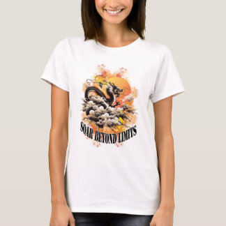 Camiseta Soar além dos limites As mulheres são brancas