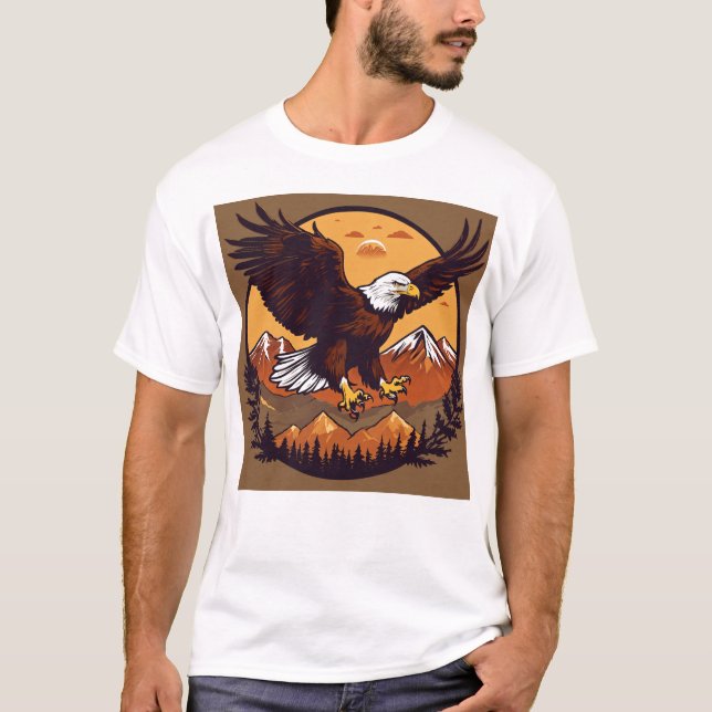 Camiseta "Soar Alto: Abraça Sua Águia Interna" (Frente)