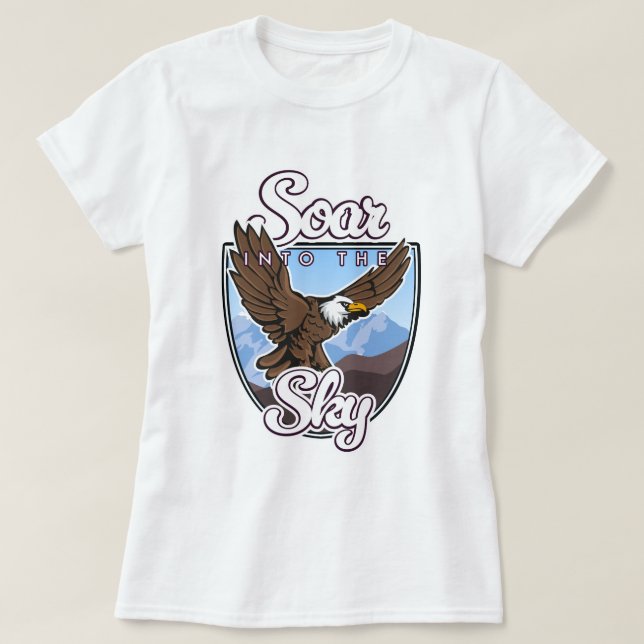 Camiseta Soar no logótipo do Sky (Frente do Design)