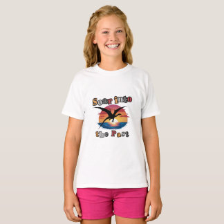 Camiseta Soar No Passado - Silhueta Pterosaur Sunset