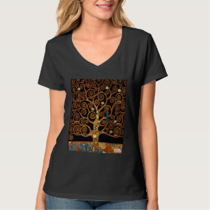 Camiseta Sob a árvore da vida, por Gustav Klimt,