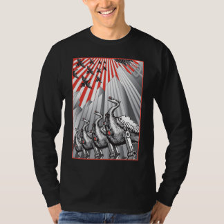 Camiseta Sob a fiscalização Longsleeve