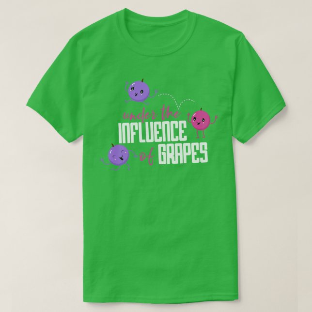 Camiseta Sob a influência da Uva 1 (Frente do Design)